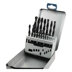 Extol Premium fémcsigafúró klt, HSS, DIN 338, fém dobozban;1,0-10,0mm, 19 db (8801191)