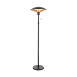 EUROM PD2101 XXL Black álló infra elektromos teraszfűtő, 2100W