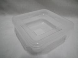 Négyzetes  ételdoboz víztiszta (590V)