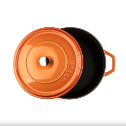 Hósse zománcozott öntöttvas edény 24cm, 3,1L, narancssárga (HOS-KIEG-039)