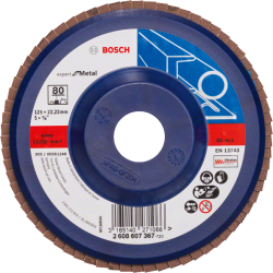 Bosch X551 Zirkon legyezőtárcsa, átmérő 125 mm, P80 (2608607367)
