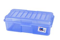 Univerzális átlátszó műanyag doboz 4,0 l-kék (348)