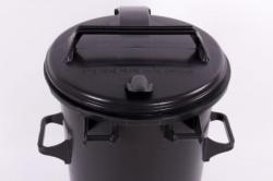 Kukafedél 50 literes kerek kukához fekete (11963)