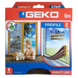 GEKO Tömítőprofil öntapadós gumi   6m 