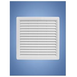 Szellőzőrács beépíthető 200 x 200 mm műanyag fehér (hálós) (3364656)