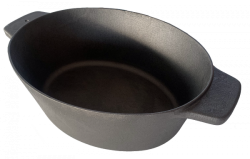 Öntvény ováledény fedővel 28x22,5cm (16136)