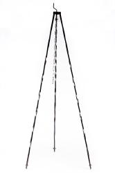 150 cm-es festett bográcsállvány, csavart 10-es négyzetacélból