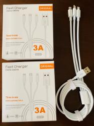 3 az 1-ben gyorstöltésű kábel (GZ17927)