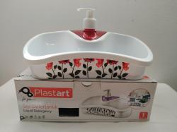 Folyékony szappantartó szivacstartóval, mintás (D061)