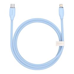 Baseus Jelly Cable USB-C apa 2.0 - Lightning apa Adat és töltőkábel, kék (2m) (CAGD020103)