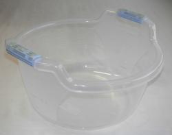 Fogantyús műanyag lavór, 20 l, víztiszta (1405)