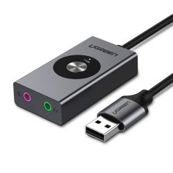 Ugreen USB külső 7.1 hangkártya 3,5mm mini jack 1m ezüst (50711)