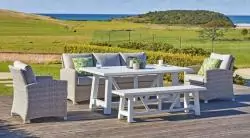 Bergamo rattan kerti garnitúra 5 részes (Sonic)