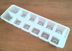 Jégkocka tartó, műanyag natúr (415)