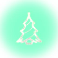 Home LED-es ablakdísz, karácsonyfa (KID 412)