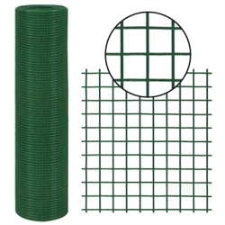 Drótháló 10x1M ponthegesztett 12,7x12,7mm D=0,6/0,9mm PVC bevonatos (3121547)