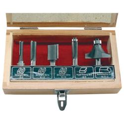 Extol Felsőmaró klt.  5 db-os (fadobozban) ; 8mm-es befogással (44025)