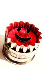 Linzerkiszúró rugós, smiley (10353)