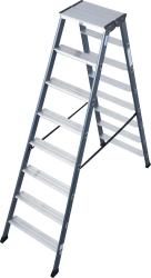 Krause Monto SePro D lépcsőfokos két oldalon járható létra, eloxált, 2x8 (125859)
