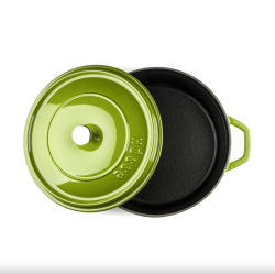 Hósse zománcozott öntöttvas edény 24cm, 3,1L, zöld (HOS-KIEG-036)
