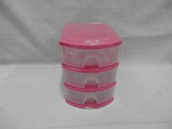 3 fiókos doboz 17.5 x 10.5 x 16 cm, magenta (1299-magenta)