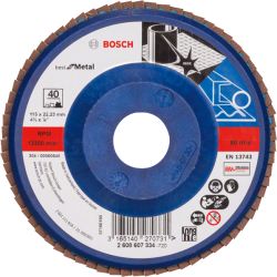 Bosch X571 Zirkon legyezőtárcsa o 115 mm, o 22.23 mm, P40