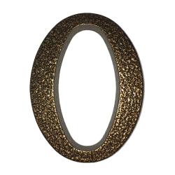 Alumínium házszám 0, 10 cm, barna (3970000)