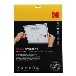 Kodak visszaszedhető lamináló fólia A4, 200 micron, 10 db (KO-LMA4RET-PK10F)