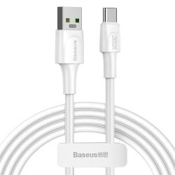 Baseus CATSW-G02 USB/USB-C adat- és töltőkábel, VOOC Quick Charge 3.0 gyorstöltés, 5A, 2m, fehér ( C