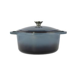 Perfect Home Zománcozott öntöttvas lábas 28 cm 6,5 literes Acélkék (15720)