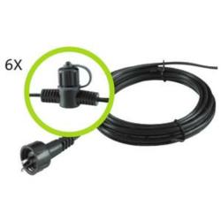 Garden Lights fő kábel 6 elosztóval, 15m (180740 - 6008011)