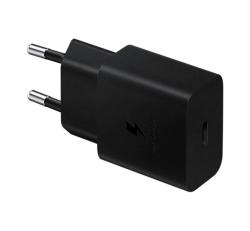 Samsung hálózati töltő Type-C aljzat (15W, PD gyorstöltő) FEKETE