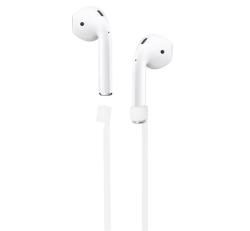Szilikon tartó (nyakba akasztható, elvesztés gátló, Apple AirPods) FEHÉRGP-81431