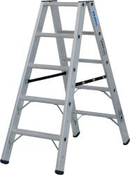 Krause Stabilo 2x5 lépcsőfokos létra, két oldalon járható, 225 kg terhelhetőség (135124)
