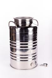 Füles kanna rozsdamentes 30 L-es, csappal (14728)