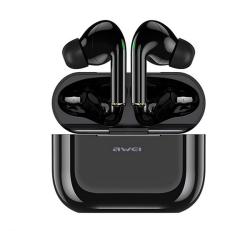 AWEI T29 bluetooth fülhallgató SZTEREO (v5.0, TWS, aktív zajszűrő, vízálló + töltőtok) FEKETET29_B