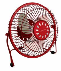 Esperanza Yugo EA149R asztali USB ventilátor, 6 col, piros