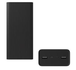 Xiaomi vésztöltő 2 USB+Type-C+microUSB aljzat (30000mAh, 18W, gyorstöltő) FEKETE