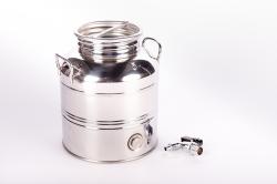 Füles kanna rozsdamentes 5 L-es, csappal (14819)
