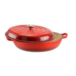 Perfect Home zománcozott öntöttvas szeletsütő lábas fedővel, 30 cm (14017)