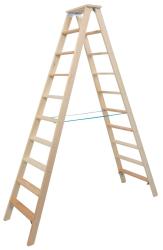 Krause Stabilo lépcsőfokos két oldalon járható fa létra 2x10 (818461)