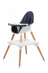 My First Baby kék-fa-fehér etetőszék (ACE1021B)