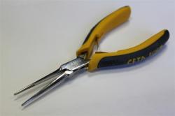 Ceta Form Műszerész hosszúcsőrűfogó  155 mm 2K Sár (CE-H25-155)