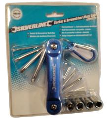 Többfunkciós szerszám 12in1 karabinerrel CM06353