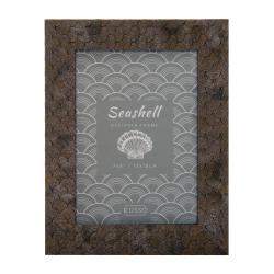 Kenro Sea Shell Design képkeret 10x15, halpikkely 3D minta, bronz barna (KE-YSS1015)