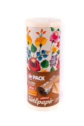 Sütőpapír vágókéssel vastag Rollbox 28 m, hajtott kalocsai mintás