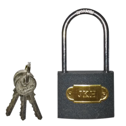 Lakat 50mm fekete hosszú kengyelű (3287551)