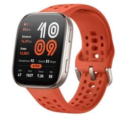 Amazfit Bip 6 okosóra (aktivitásmérő, szilikon szíj, BioTracker, GPS, IP68 vízálló) PIROS