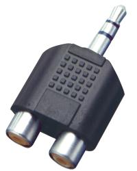 Home Audió átalakító, 3,5mm sztereó dugó-2xRCA alj (AC 17)