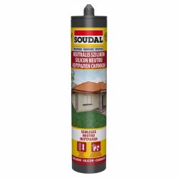 SOUDAL neutrális szilikon 280 ml, színtelen (8913012)